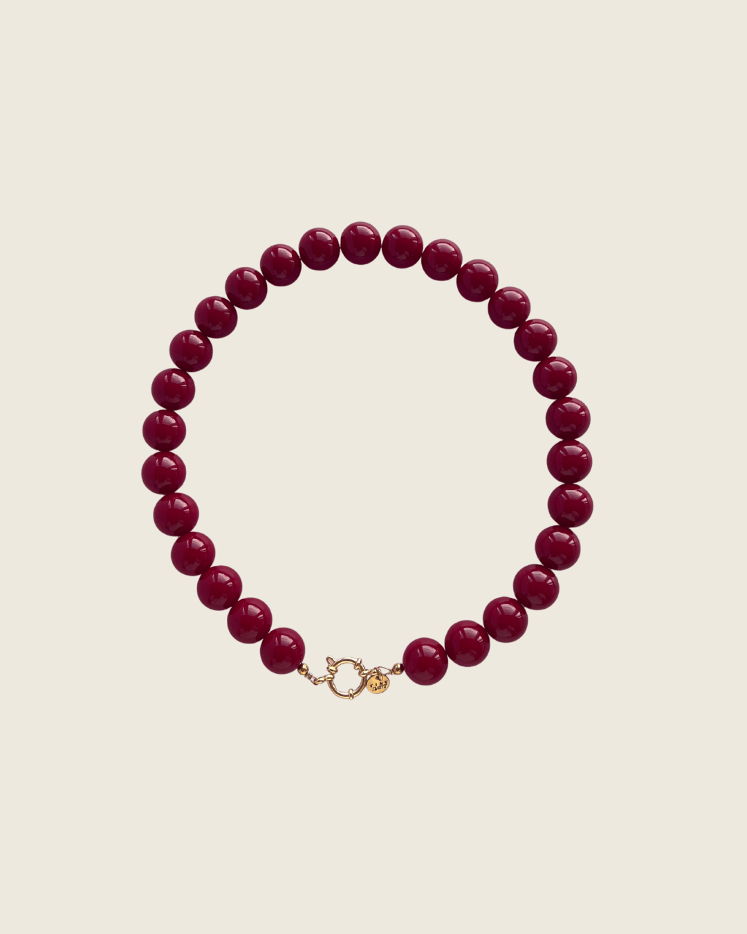 Kralenketting Bo - Bordeaux