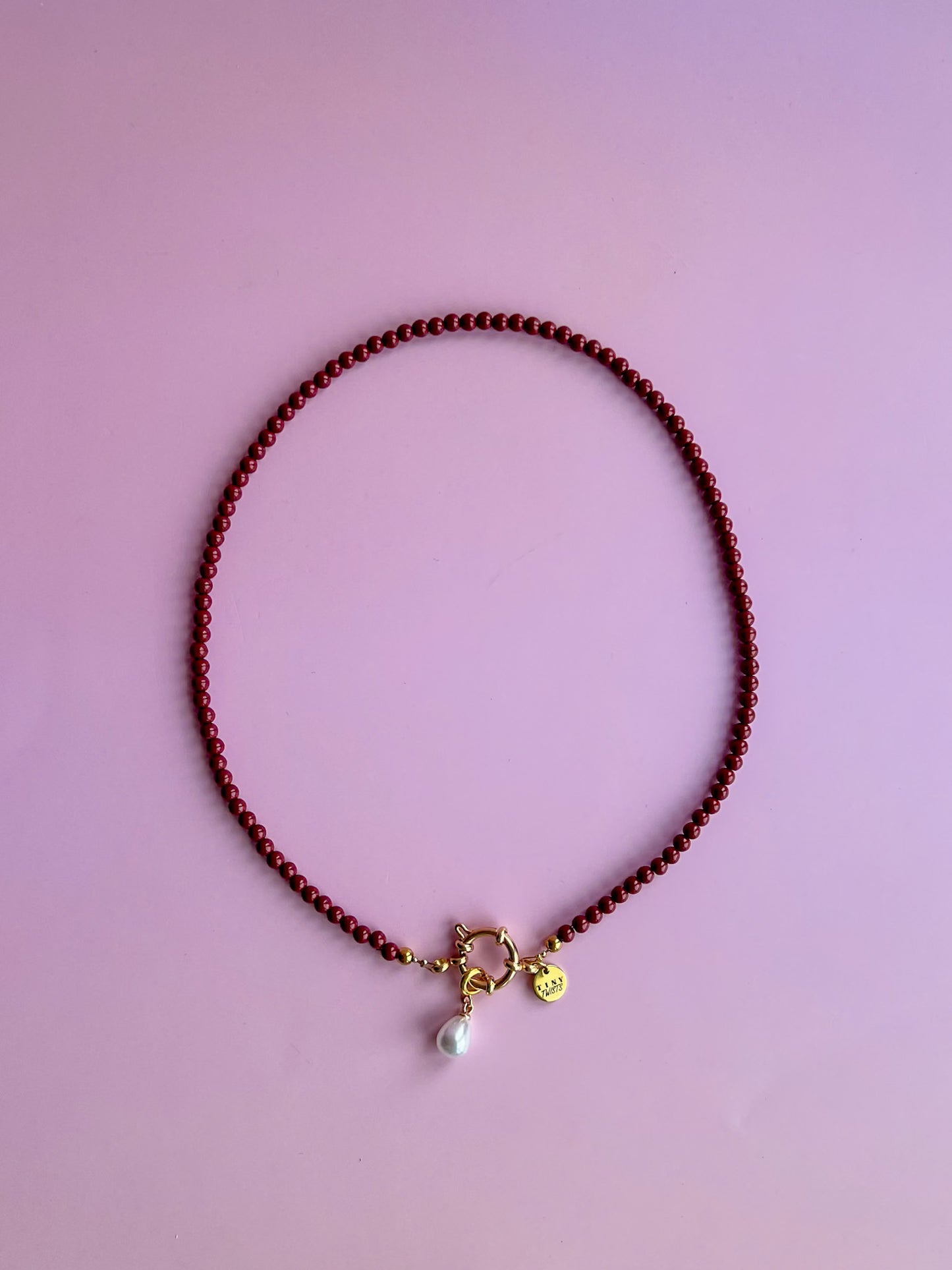 Kralenketting Lisa - Bordeaux