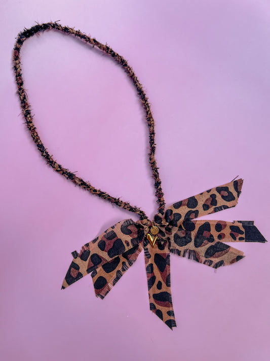 Bandanaketting Donkere Panterprint