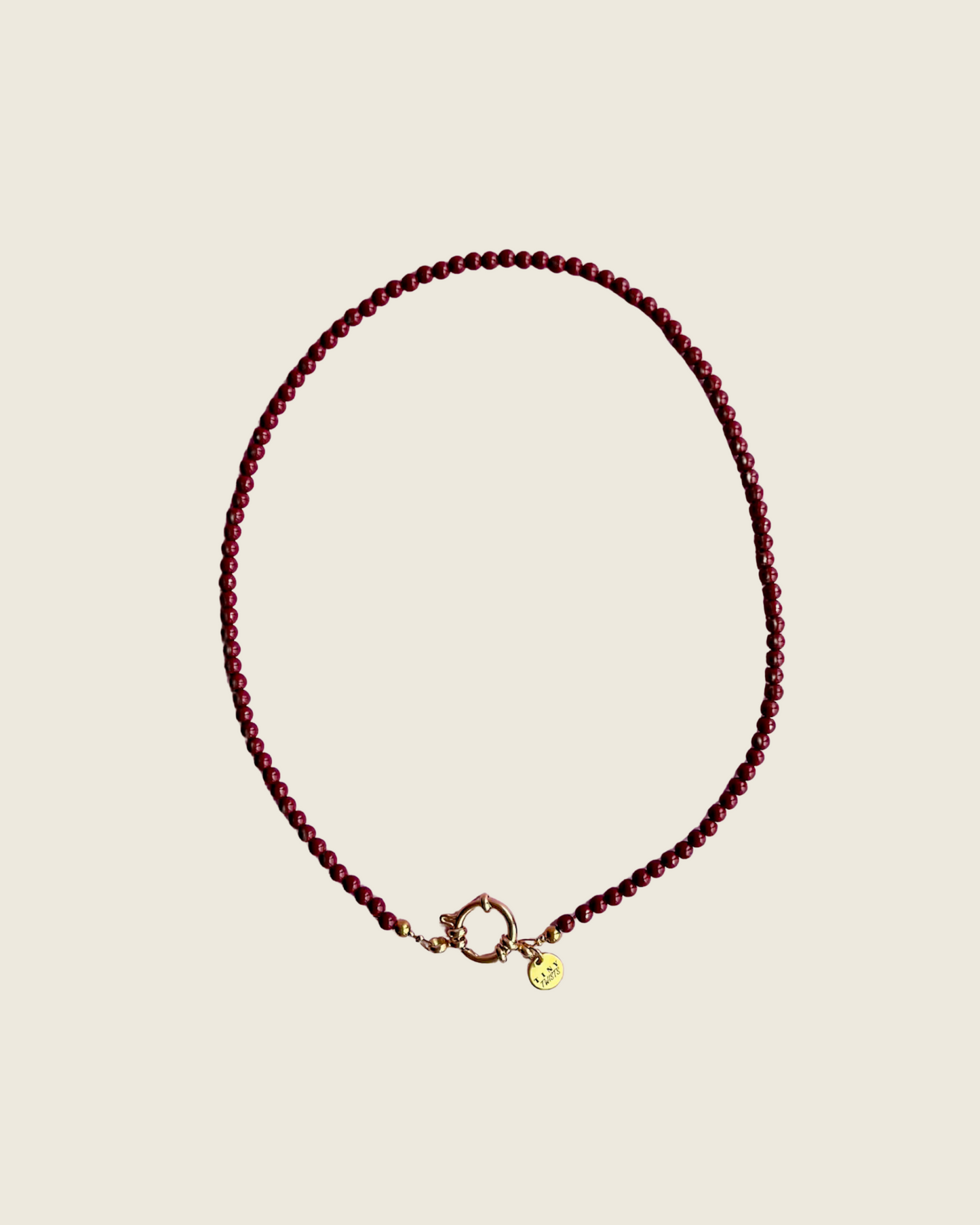 Kralenketting Lisa - Bordeaux