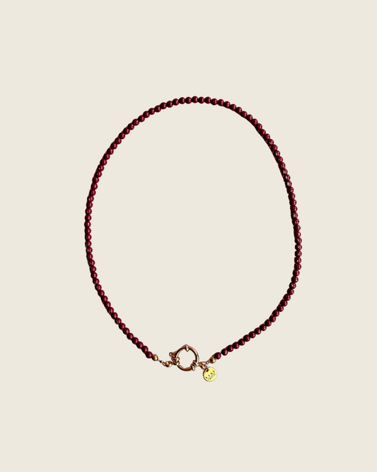 Kralenketting Lisa - Bordeaux