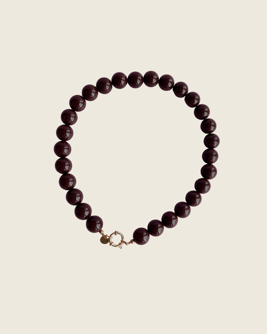 Kralenketting Bo - Bruin