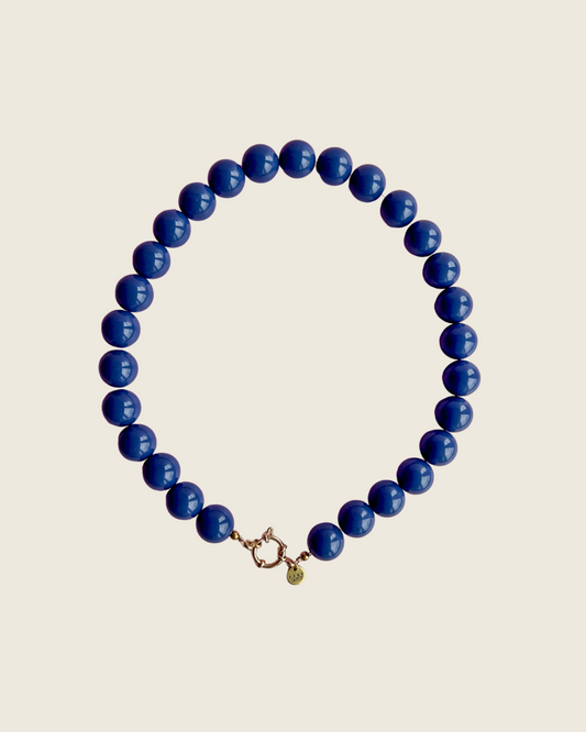 Kralenketting Bo - Denimblauw