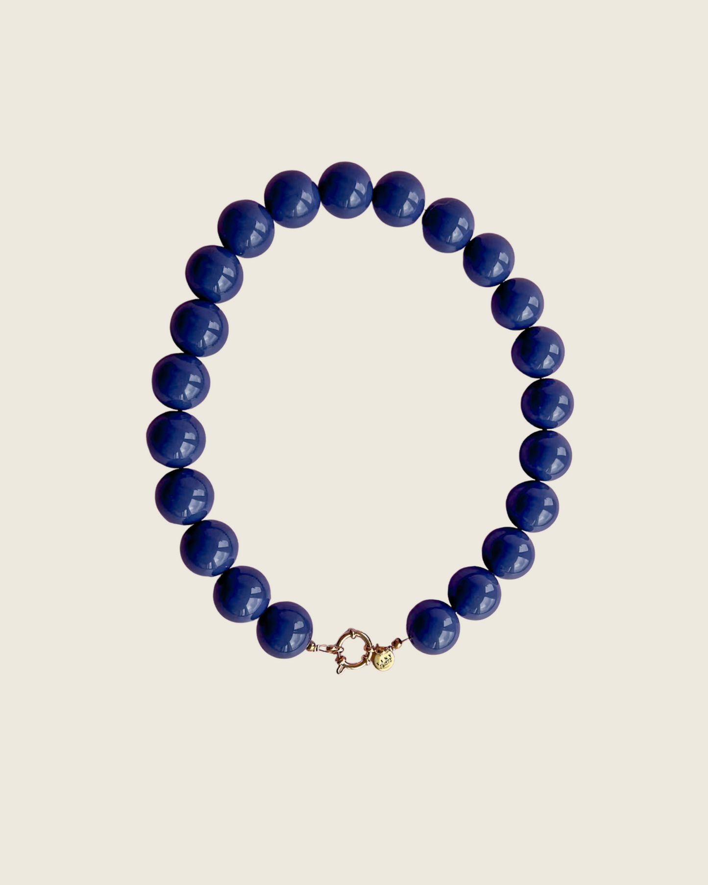 Kralenketting Ted - Denimblauw