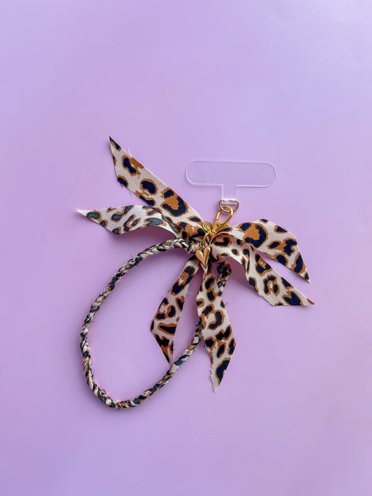 Telefoonkoord Lichte Panterprint