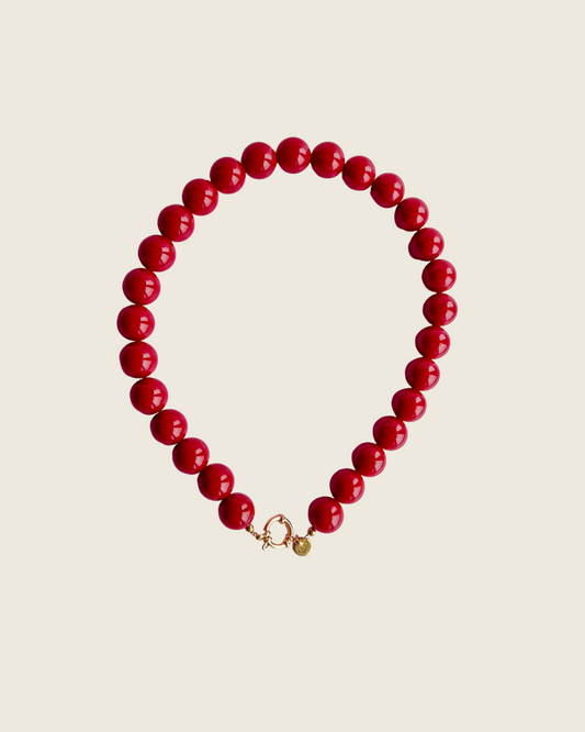 Kralenketting Bo - Rood
